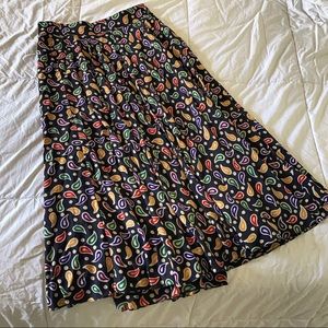 Vintage Rayon Maxi Skirt